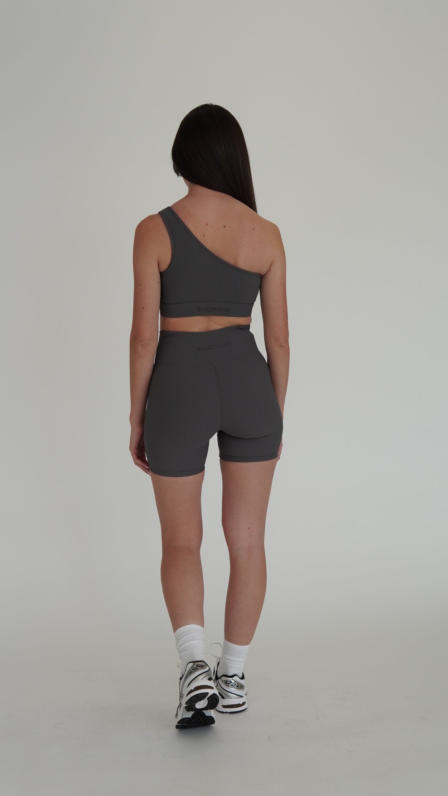 SCULPT V-WAIST BIKE SHORTS - SLATE